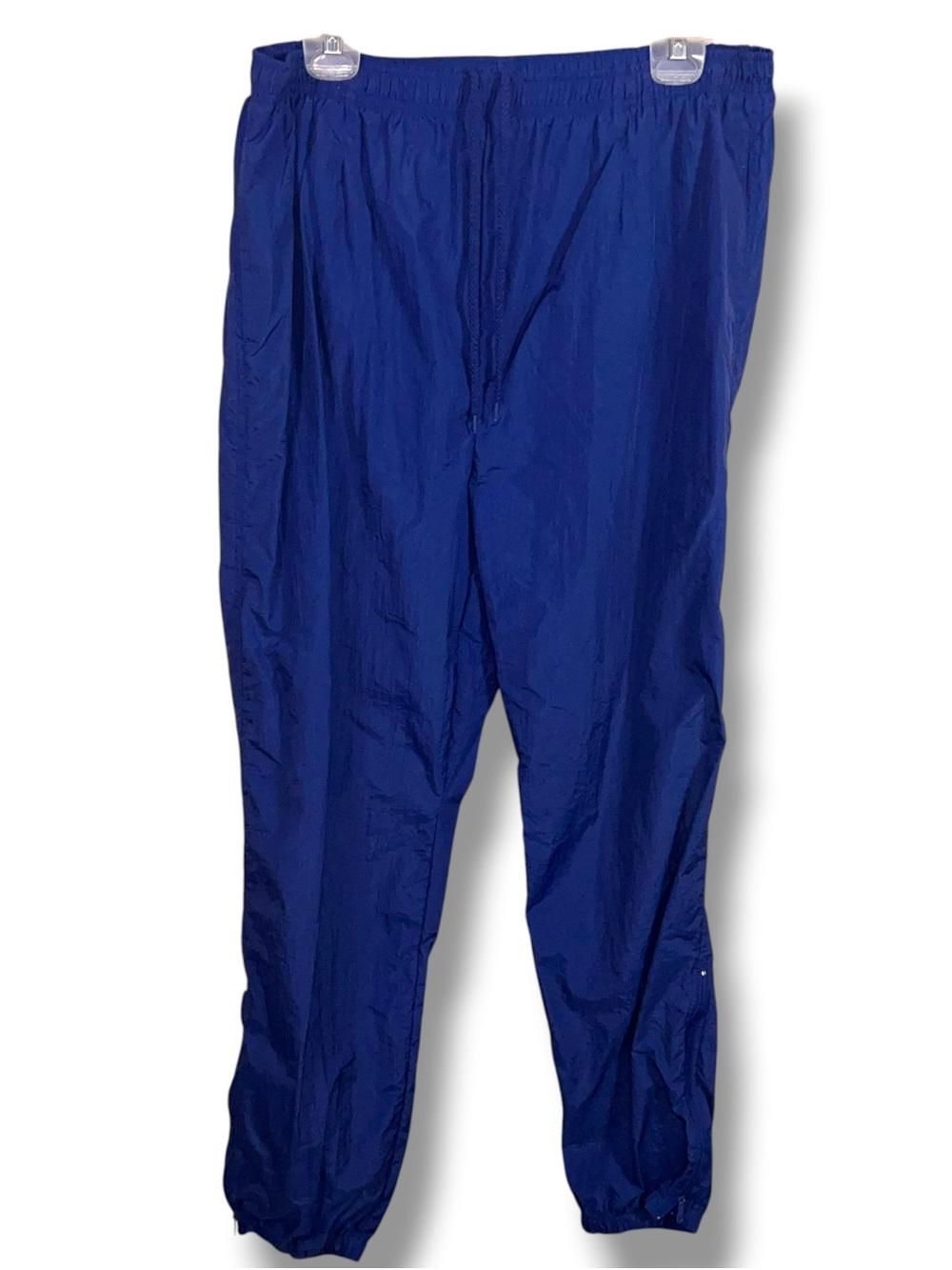 Vintage XL Women’s Royal Blue Track Pants Retro Elastic Waist Athletic Active